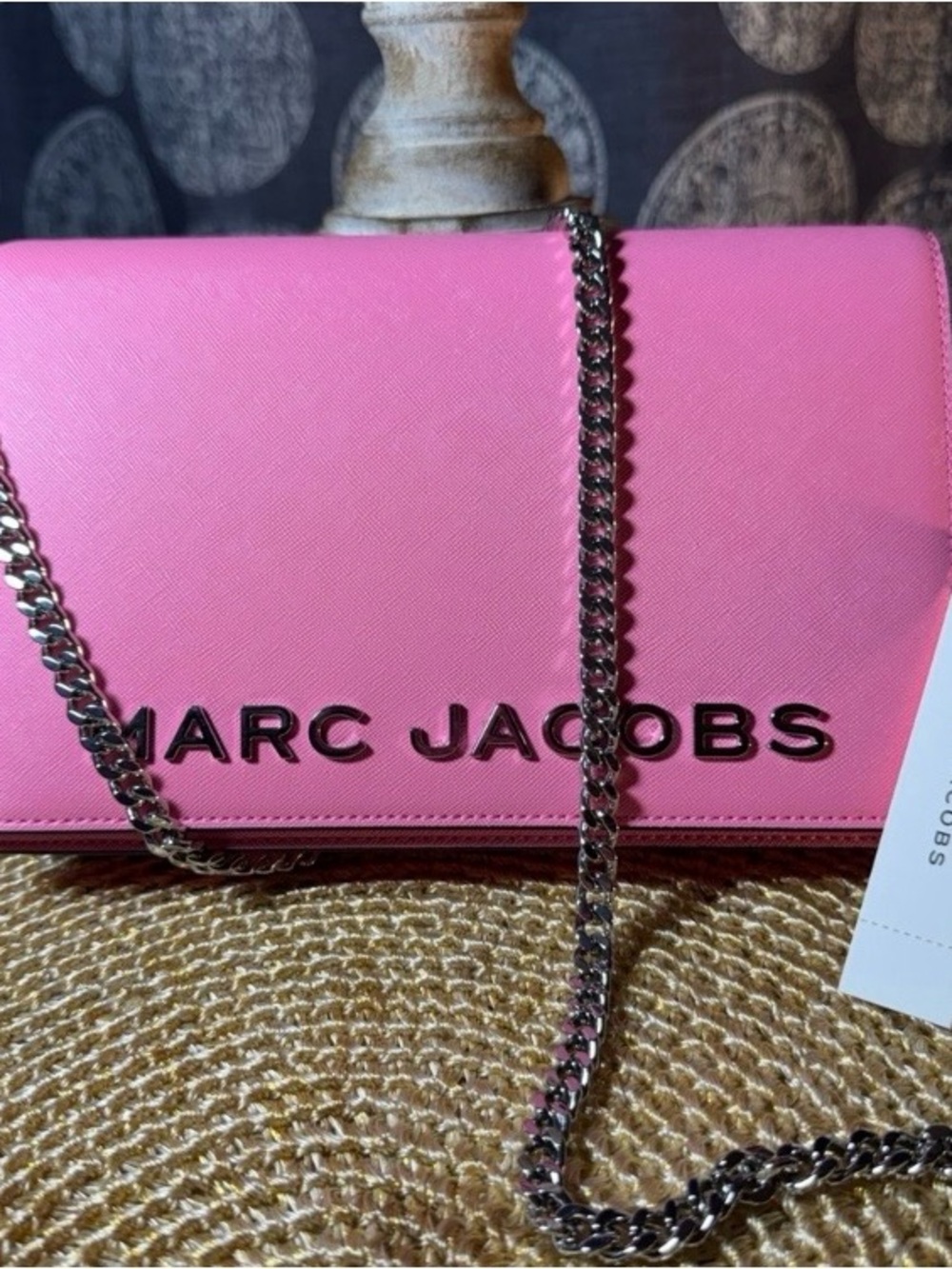 NWT Marc Jacobs Petal Pink Logo Chain Crossbody/Shoulder Bag NWT